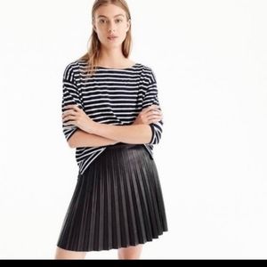 J.Crew Factory Black Faux Leather Mini Skirt Size 4